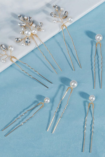 Enkel perle rhinesten håndlavet brudehovedstykke